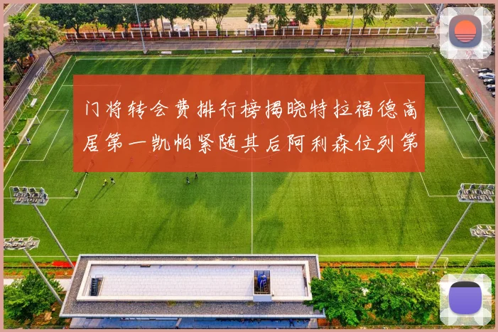 门将转会费排行榜揭晓特拉福德高居第一凯帕紧随其后阿利森位列第三